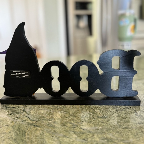 Boo Witch Owl Sign (flaw) Halloween Decoration - Picture 2 of 2